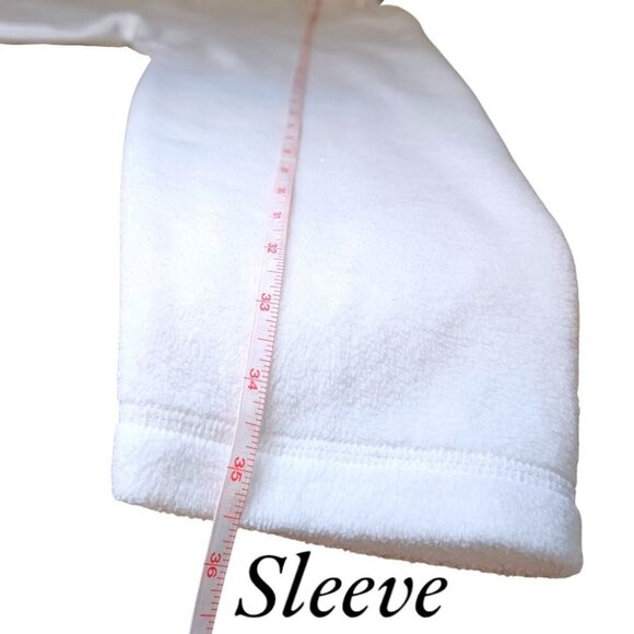 Champs Sports Y2K White Fleece Quarter-Zip Pullover Large Oversized - Picture 9 of 11